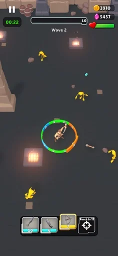Selected mobile action game project gameplay