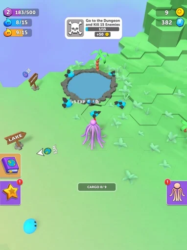 Selected mobile simulation game project gameplay