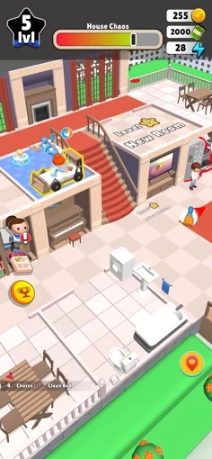 Selected mobile simulation game project gameplay