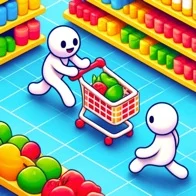 Selected mobile shopping game project artwork